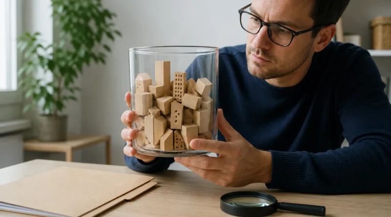 Investor zkoumá různá podkladová aktiva uvnitř fondu ETF